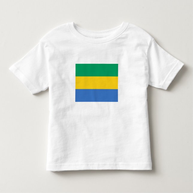 Gabon Flag Toddler T-Shirt (Front)