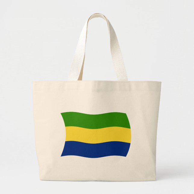 Gabon Flag Tote Bag (Front)