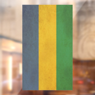 Gabon Flag Vintage Design