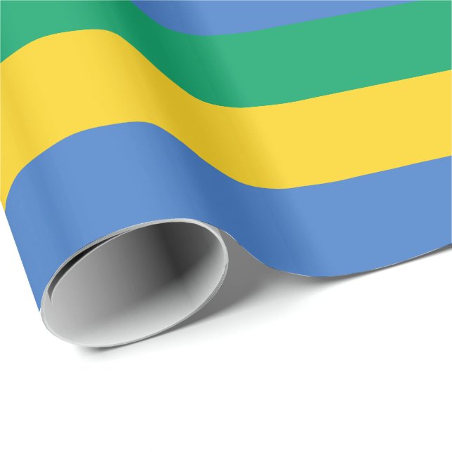 Gabon Flag Wrapping Paper (Roll Corner)