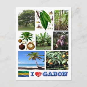 Gabon - I Love Gabon - Postcard