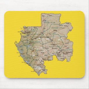 Gabon Map Mousepad