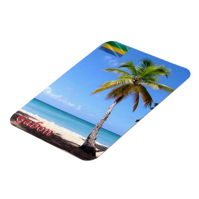 Gabon - Palmier - Magnet (Left Side)