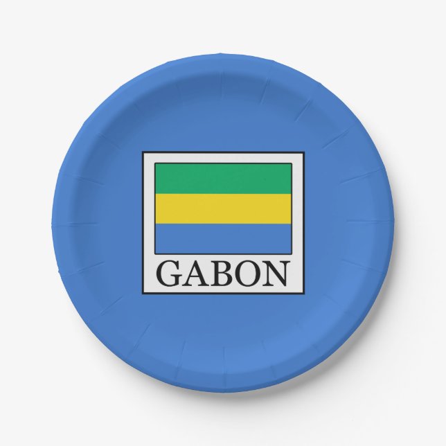 Gabon Paper Plate (Front)