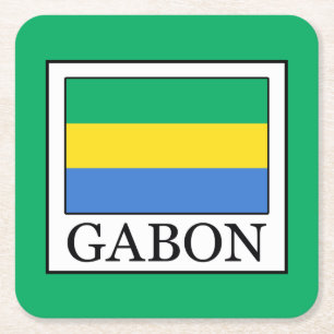 Gabon Square Paper Coaster