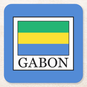 Gabon Square Paper Coaster