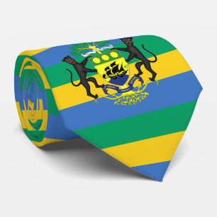 Gabonese Flag & Coat of Arms, Flag of Gabon Tie