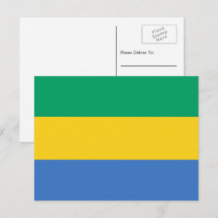 Gabonese Flag, Flag of Gabon Postcard