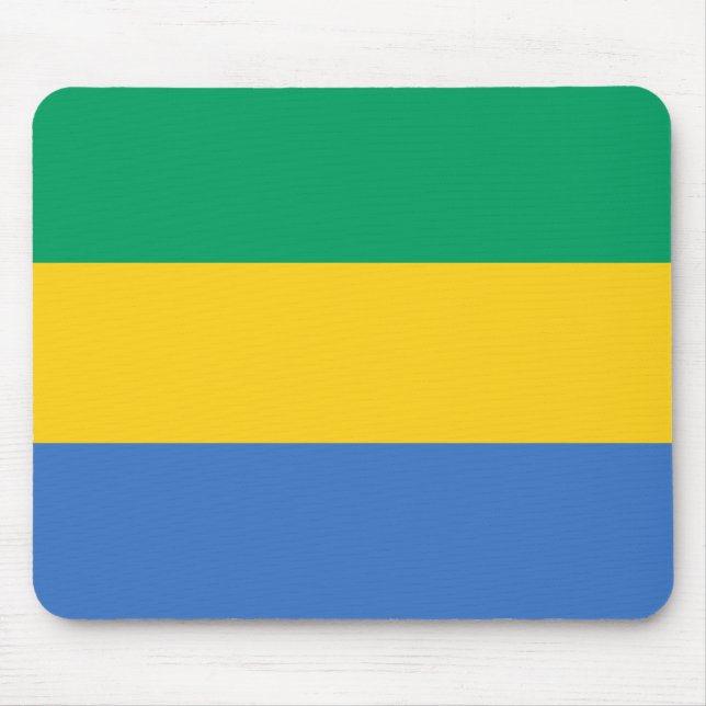 Gabonese Flag (Gabon) Mouse Pad (Front)