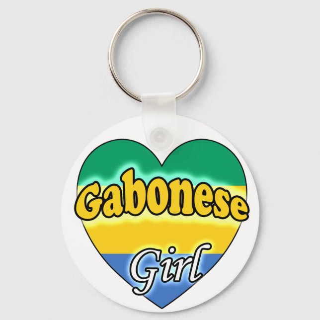 Gabonese Girl Key Ring (Front)