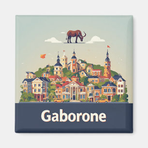 🧲 Gaborone Travel Keepsake For Your Collection ✈️ Magnet