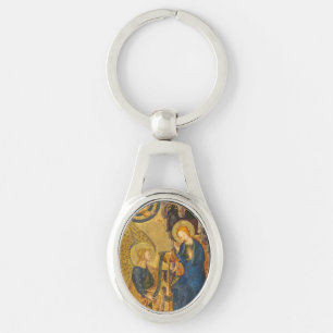 Gabriel And Mary Painting Key Ring