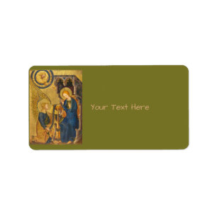 Gabriel And Mary Painting Label