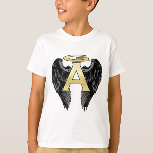 Gabriel Angel Design Wings Logo T-Shirt (Front)