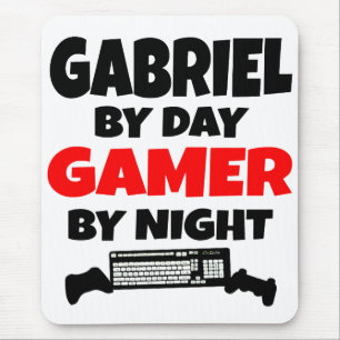 Gabriel by Day Gamer by Night Mouse Pad