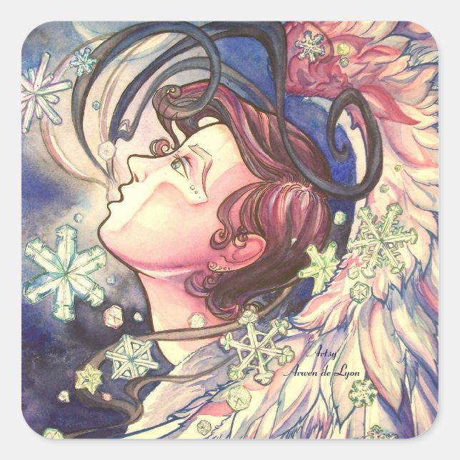 Gabriel Closeup Square Sticker (Front)