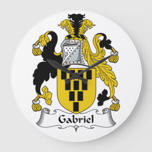 Gabriel Family Crest Large Clock