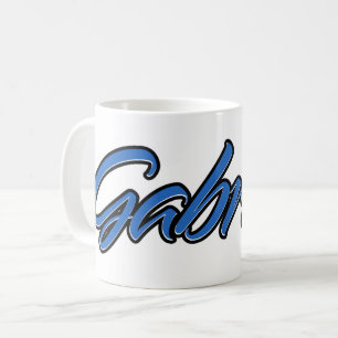 Gabriel First Name Blue Tasse Kaffeetasse Coffee Mug