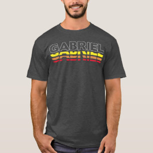 Gabriel First Name Funny Vintage Sunset Gabriel fu T-Shirt