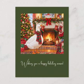 Gabriel in Bright Christmas Postcard