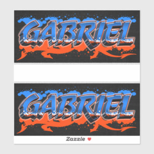Gabriel Vorname Name Graffiti Aufkleber Sticker