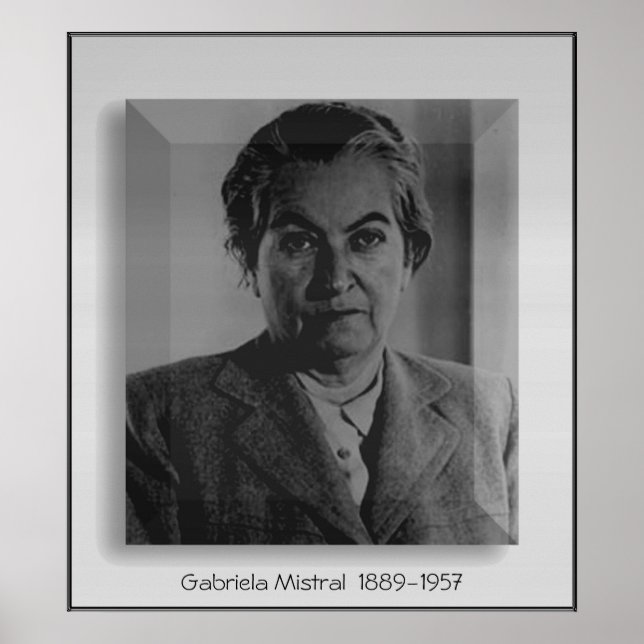 Gabriela Mistral Poster (Front)
