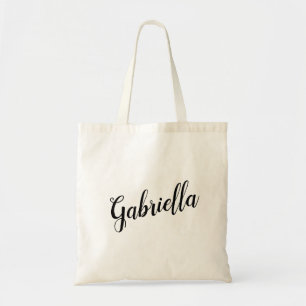 Gabriella Customisable Script Design Tote Bag