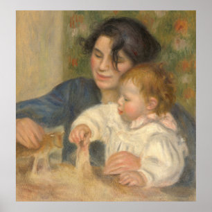 Gabrielle and Jean (by Pierre-Auguste Renoir) Poster