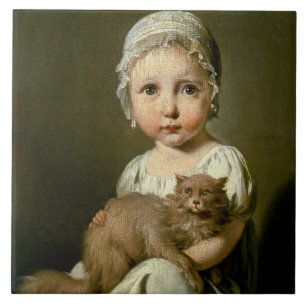 Gabrielle Arnault (1811-72) 1813 (oil on canvas) Ceramic Tile