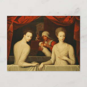Gabrielle d'Estrees  and her sister Postcard