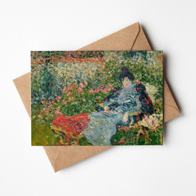 Gabrielle Valtat au Jardin | Louis Valtat Card (Creator Uploaded)