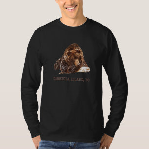 Gabriola Island Brown Grizzly Bear In Snow Bc Cana T-Shirt