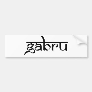 gabru bumper sticker