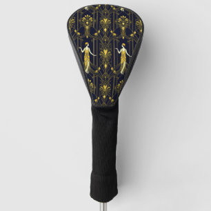 Gabsy gold and black decorative pattern golf head cover