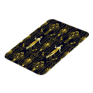 Gabsy gold and black decorative pattern magnet