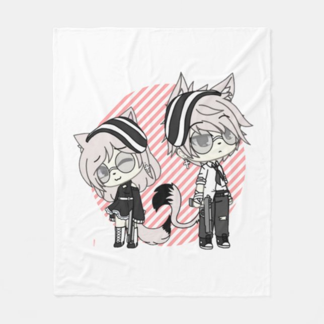 gacha,gacha life,anime,manga,art,cute fleece blanket (Front)