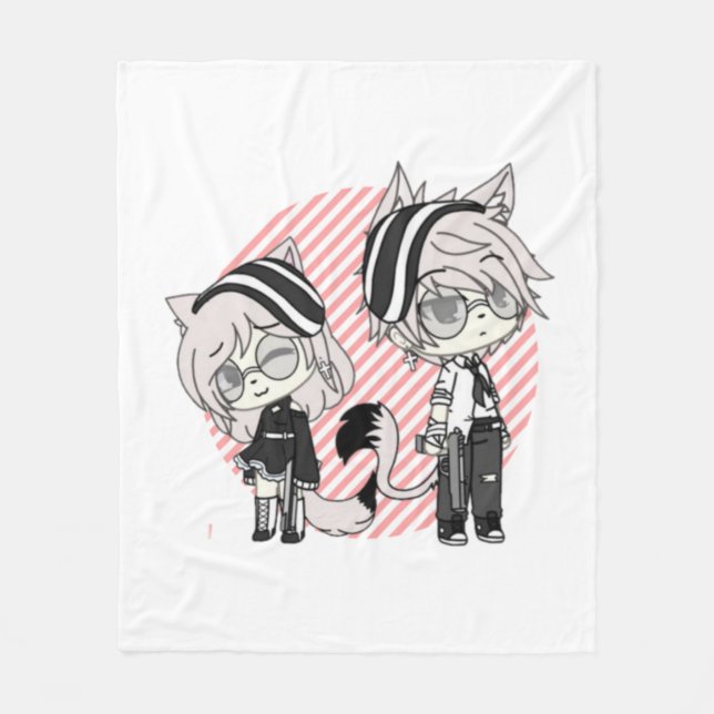 gacha,gacha life,gacha club,game,anime, fleece blanket (Front)