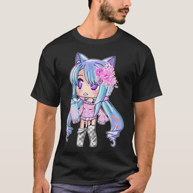 Gacha Life And Gatcha Club Chibi Anime Kawaii Kids T-Shirt (Front)