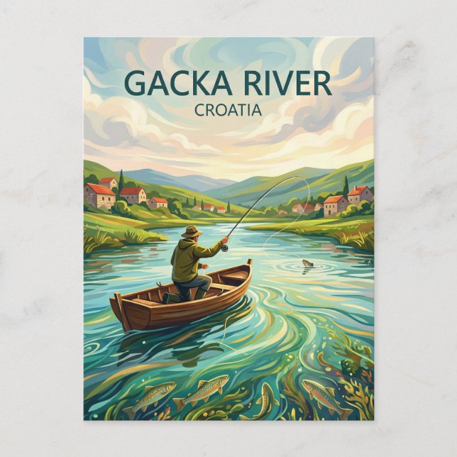 Gacka River Croatia Postcard (Front)