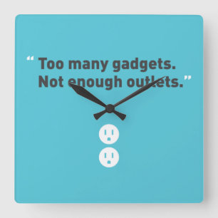 Gadgets Square Wall Clock