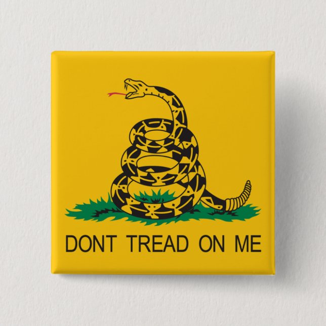 gadsden 15 cm square badge (Front)