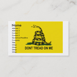 Gadsden business card,... card