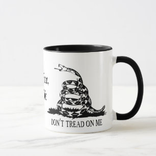 Gadsden - Don't Tread on Me, Live Free or Die Mug