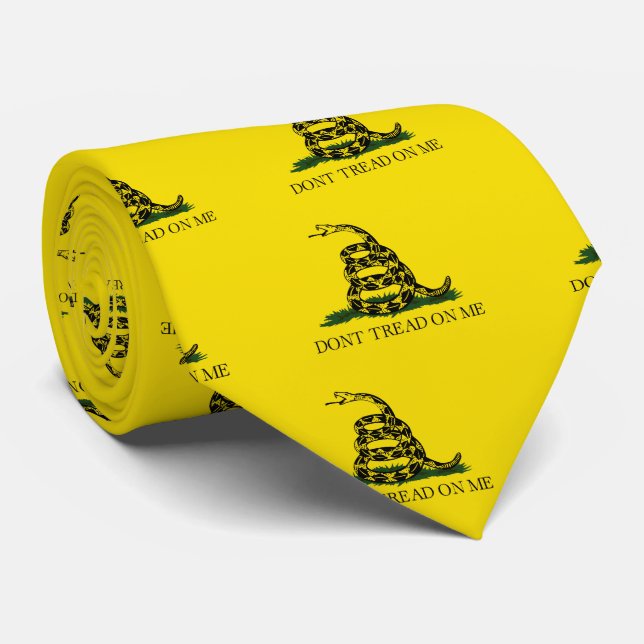 Gadsden Don't Tread On Me Tie (Rolled)