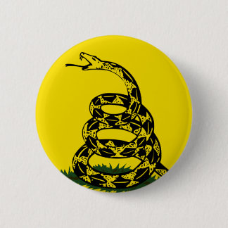 Gadsden Flag 6 Cm Round Badge