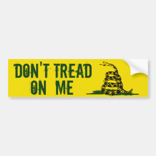 Gadsden Flag Dont Tread On Me Bumper Sticker