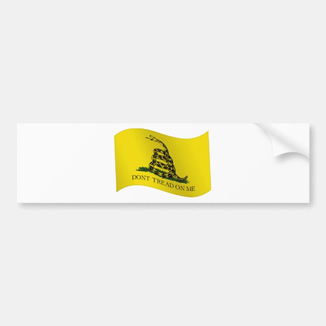 Gadsden Flag, Don't Tread On Me Bumper Sticker (Front)