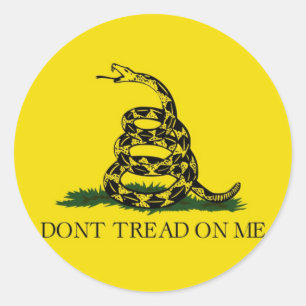 Gadsden Flag Dont Tread On Me Classic Round Sticker