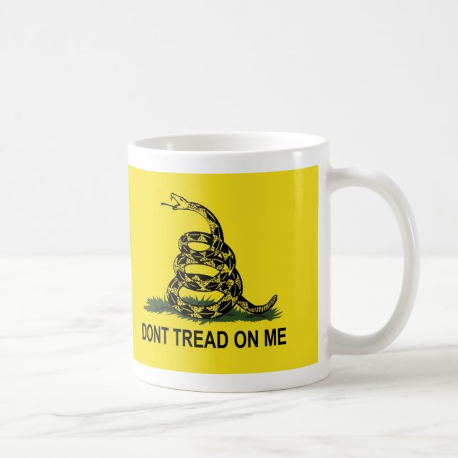 Gadsden Flag Dont Tread On Me Coffee Mug (Right)