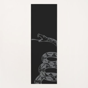 Gadsden Flag Don't Tread on Me Grey Yoga Mat